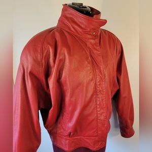 VTG JOELS leather bomber jacket